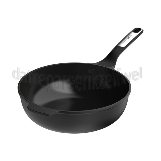 Foto van BergHOFF Pan LEO RECYCLED Wok Antikleef, Phantom 28cm