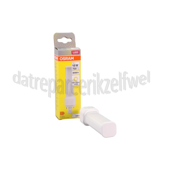 Foto van Osram Ledlamp LED Dulux D18 G24D-2 7W 700lm 3000K 
