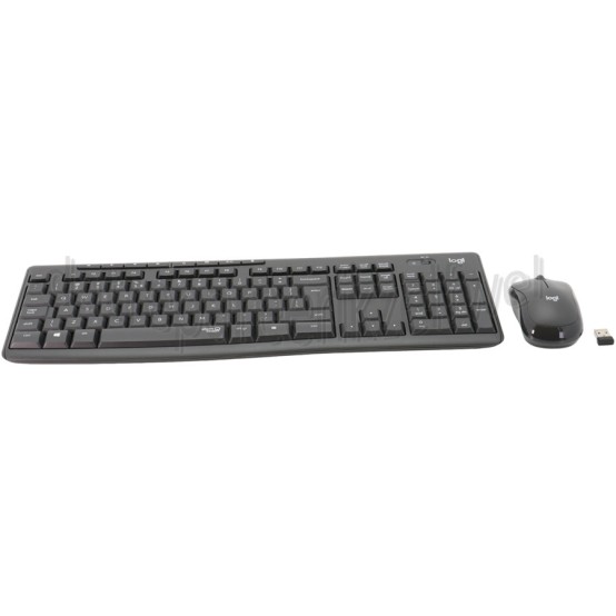 Foto van Logitech Toetsenbord MK295 Silent Keyboard + Muis Zwart, US Layout 