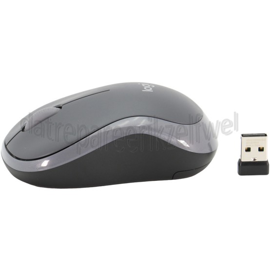 Foto van Logitech Muis M185 Grijs 1000 DPI, Draadloos 