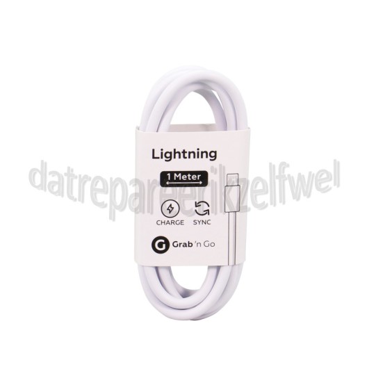 Foto van USB Kabel Apple 8-pin Lightning connector, 100cm, Wit Apple 8-pin Lightning connector 