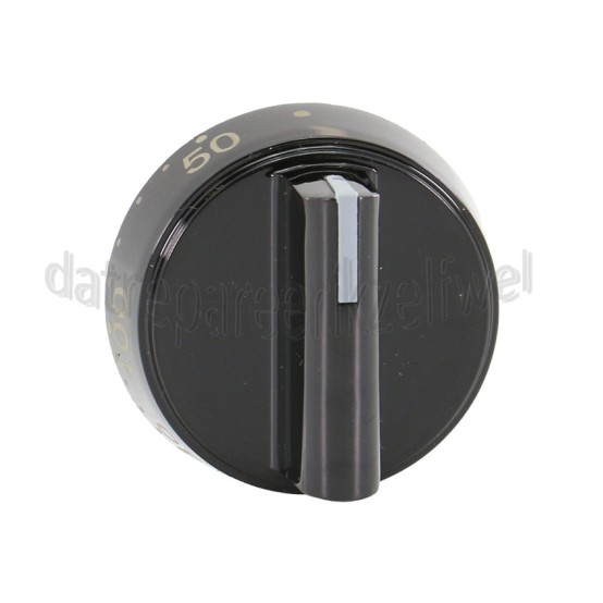Foto van Inventum Knop Temperatuurknop, zwart VFG6034WGZWA/02, VFI5042ZWA/01 