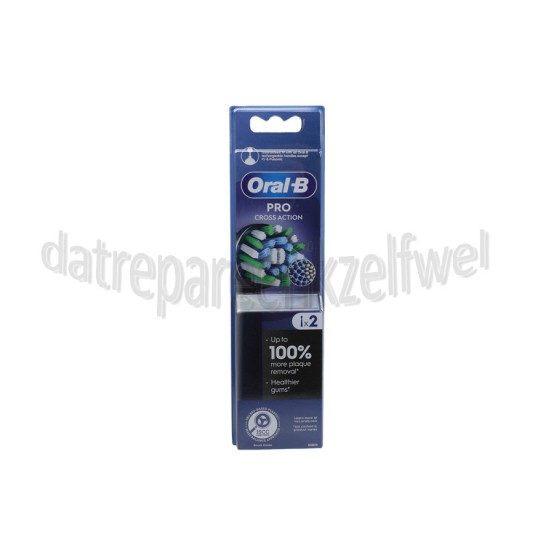 Foto van OralB Tandenborstelset Pro Cross Action Black Oral-B tandenborstels 
