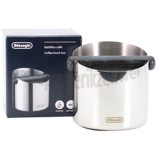 Foto van DeLonghi Klopbakje Gepolijst RVS Gebruikt koffiedik 
