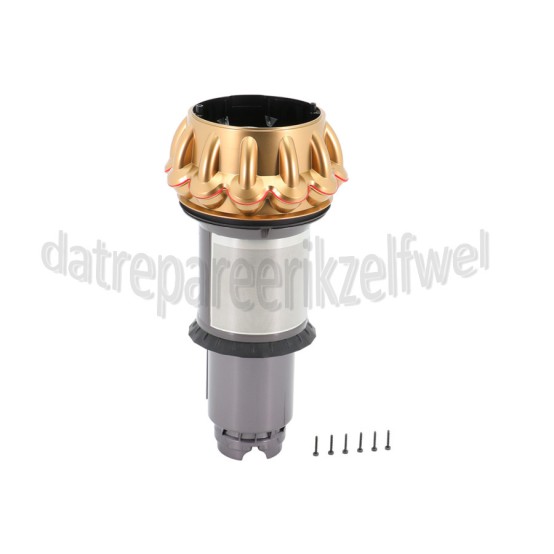 Foto van Dyson Reservoir Cycloon Sprayed Gold/Iron/Gold SV22 V15 Detect Absolute, Complete, Complete Extra 