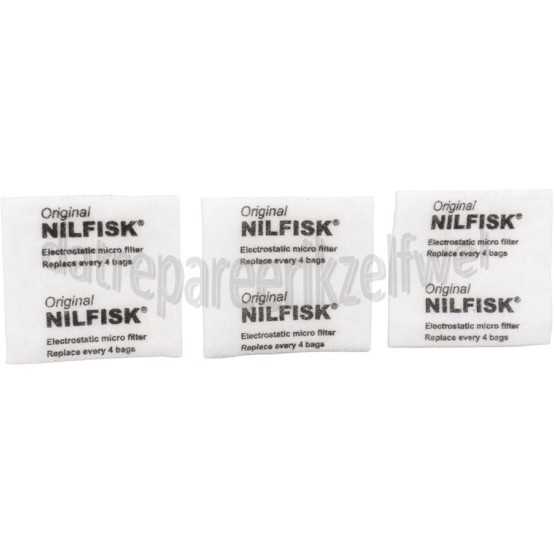 Foto van Nilfisk Filter Voorfilter, 3 stuks Extreme 