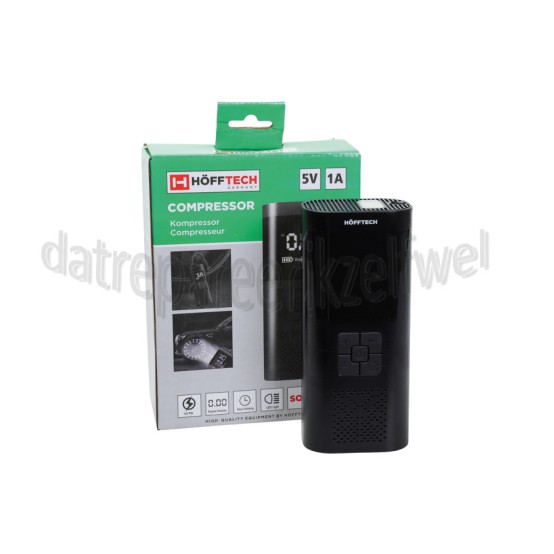 Foto van Hofftech Compressor Accu Compressor Draagbaar Mini, 5V 1A 