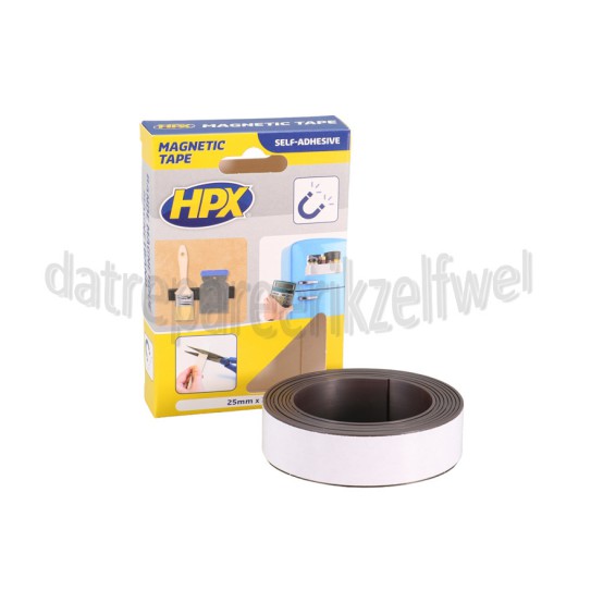 Foto van HPX Tape Magneetband Zelfklevend, 25mm x 2m 