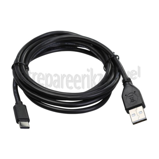 Foto van USB Kabel USB Type A male naar USB Type C male, zwart, 200cm Universeel USB Type C 