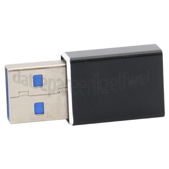 Foto van Adapter Adapter USB A male naar USB C female, zwart Universeel USB Type C 