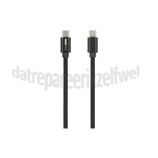 Foto van USB Kabel zwart, magnetisch, 100 cm USB Type C + Type C 