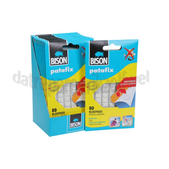 Foto van Bison Kleefpad Patafix Original 12 x 80 stuks 