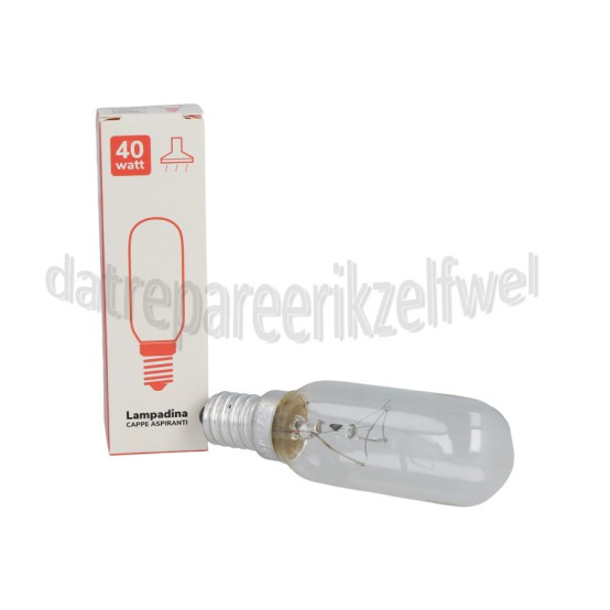 Foto van Gloeilamp 230V 40W E14 Voor wasemkap 