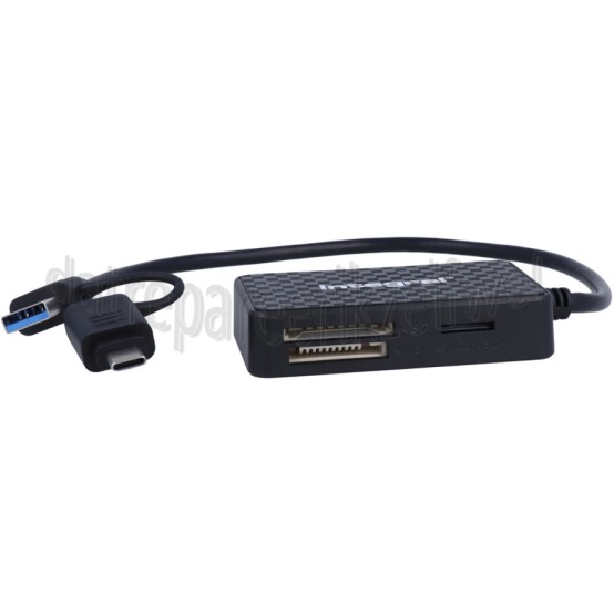 Foto van Integral Cardreader Kaartlezer USB3.2 GEN1 Micro SD, SD, Memory Stick, Compact Flash 