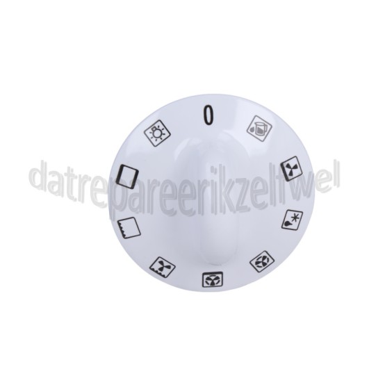 Foto van Gorenje Knop Draaiknop, wit EC775W, K776W 