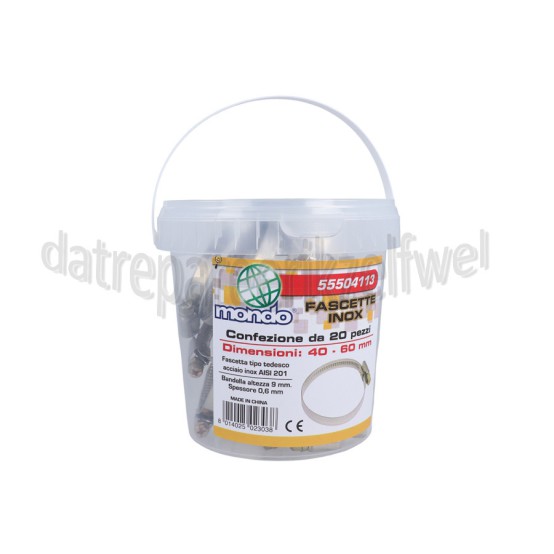 Foto van Slangklem 40-60 mm -RVS- 