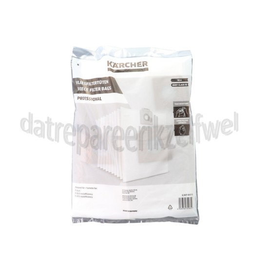 Foto van Karcher Stofzuigerzak Vlies, 10 stuks T15/1, T17/1 