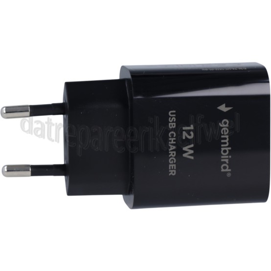 Foto van Gembird USB power adapter 5.0V / 2.4A (Max 12.0W) USB-A, 1 poort 