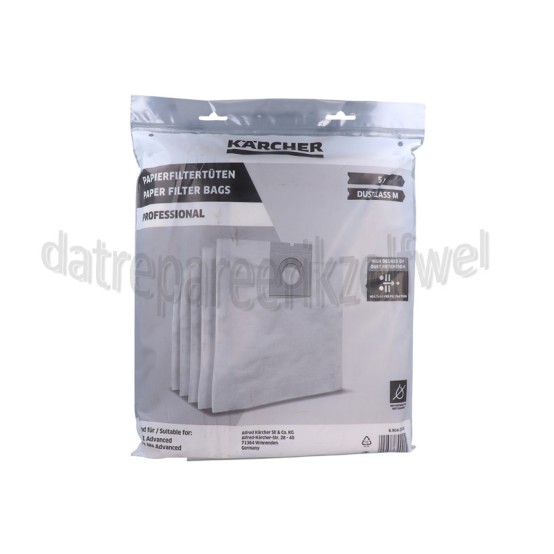 Foto van Karcher Stofzuigerzak Papier, 5 stuks NT27/1 