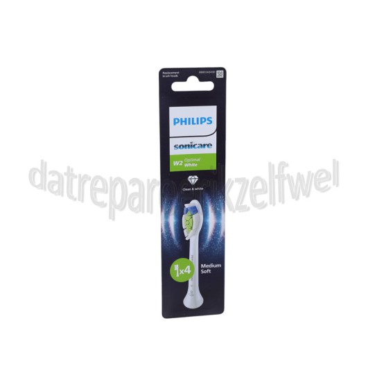 Foto van Philips Tandenborstelset Optimal White opzetborstels, 4 stuks, wit Sonicare 