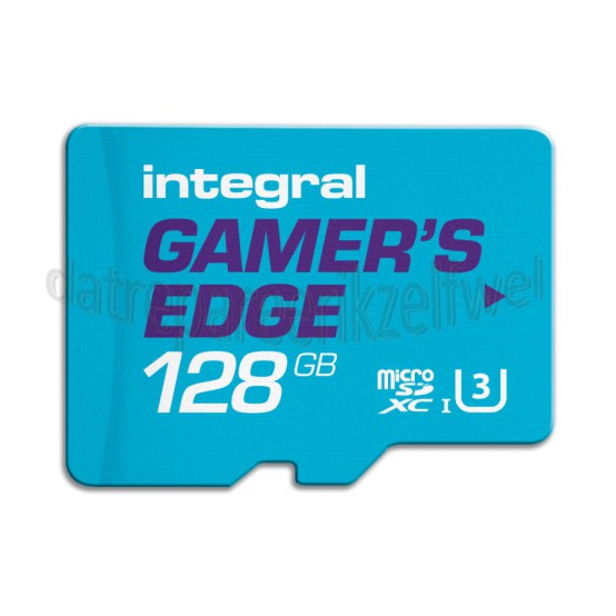 Foto van Integral Memory card V30 Gamer's Edge microSDXC Card 128GB Class 10, Nintendo Switch 