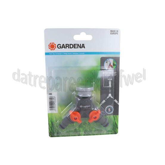 Foto van Gardena Koppeling Tweewegstuk 26,5 mm. 