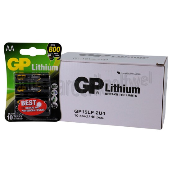 Foto van GP Batterij Lithium Pro AA batterij 1,5V 