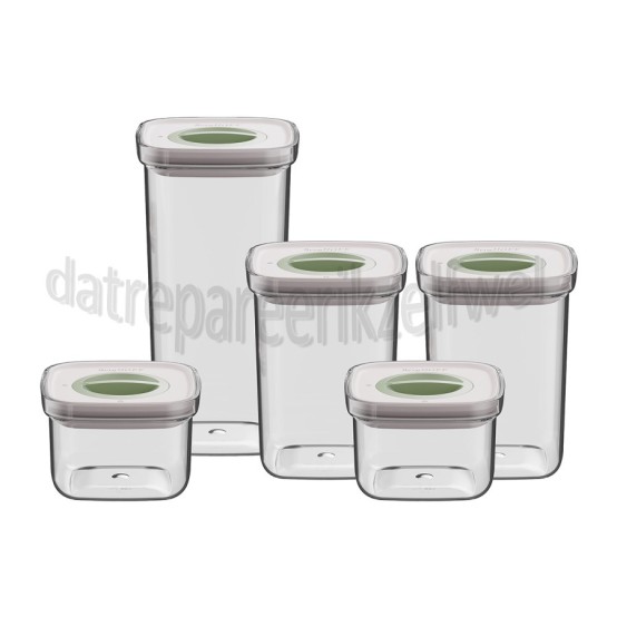 Foto van BergHOFF Bewaarbus Smart Seal Voedselcontainerset 5-Delig Diepvries, Vaatwasser 