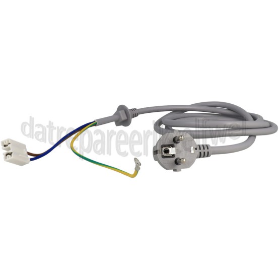 Foto van Samsung Aansluitkabel Snoer Grijs, Lengte 1,5 m. WF80F5E5P4W/EN, WF8704BPA, WW10H9600EW/EG, WF8714FPA 