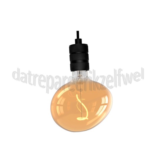 Foto van Calex Ledlamp Pebble Flex Filament Gold E27 4W 180lm 1800K Dimbaar 