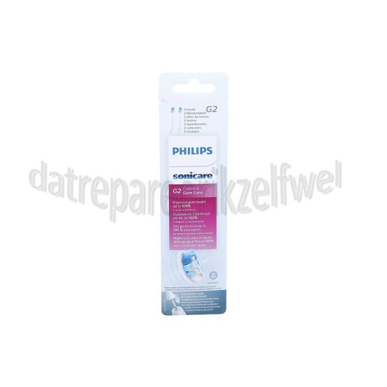 Foto van Philips Tandenborstelset G2 Optimal Gum Care opzetborstels, 2 stuks Sonicare 