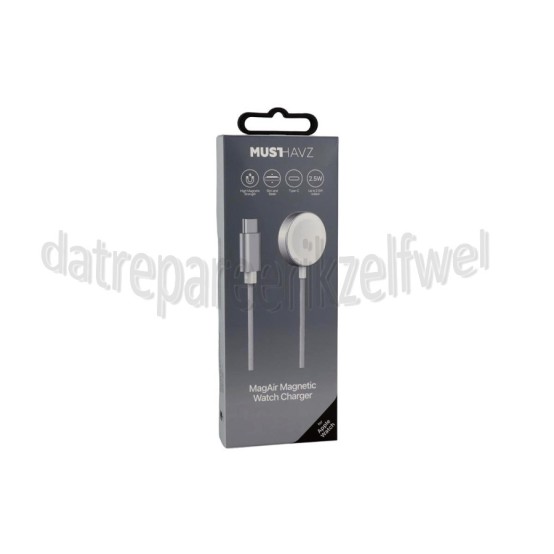 Foto van Musthavz Oplader MagAir, draadloos USB-C connector, Apple Watch 