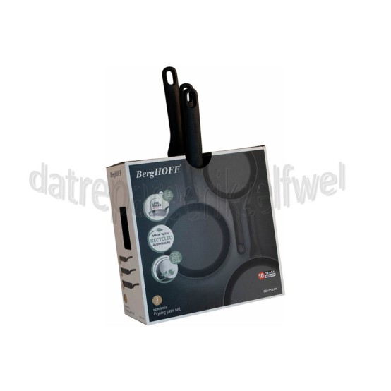 Foto van BergHOFF Set Helix Braadpannenset, Antikleef 20, 24 en 28cm Inductie, Halogeen, Vitrokeramisch, Gas 