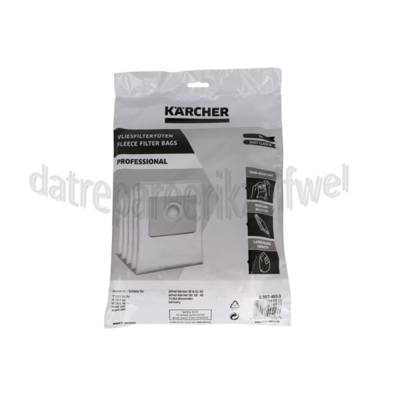 Foto van Karcher Stofzuigerzak Vlies, 5 stuks NT22/1, ProNT400 