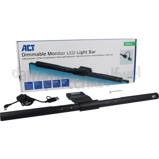 Foto van ACT Verlichting Monitor Ledlamp Dimbaar, Voeding via USB 