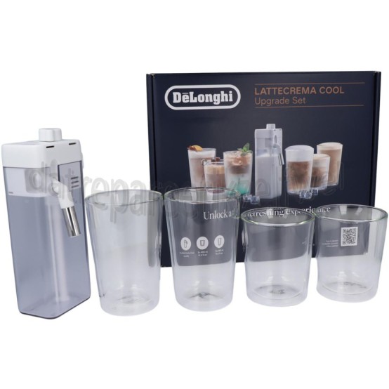 Foto van DeLonghi Set Lattecrema Cool Upgrade Set EXAM440.55.W, ECAM630.55.SSM 