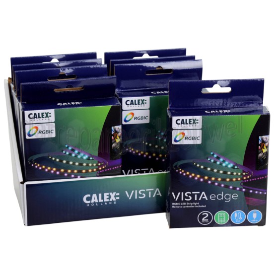 Foto van Calex Ledlamp Vista LED Strip 2 Meter, USB 2700K tot 6500K, 1500 Lumen, RGBIC + CCT 