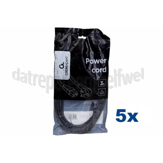 Foto van Netvoedingskabel Voedingskabel C13, 230V, 10 Amp 3 Meter, 3x1mm2 