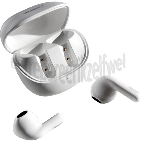 Foto van JVC Hoofdtelefoon Gumy Air Oordopjes, Draadloos, Wit Bluetooth 5,4, Spatwaterdicht IPX 4 