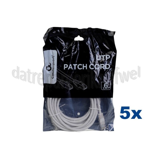 Foto van UTP/Netwerk kabel UTP CAT6 Netwerkkabel, RJ45 Male - RJ45 Male 5 Meter 