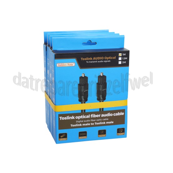 Foto van Golden Note Optische Kabel Toslink Male - Toslink Male 1.0 Meter 