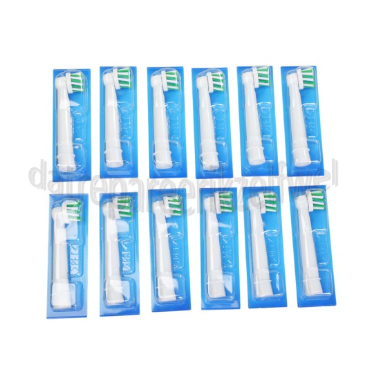 Foto van OralB Tandenborstelset Cross Action, Wit, 12 Stuks Oral-B tandenborstels 