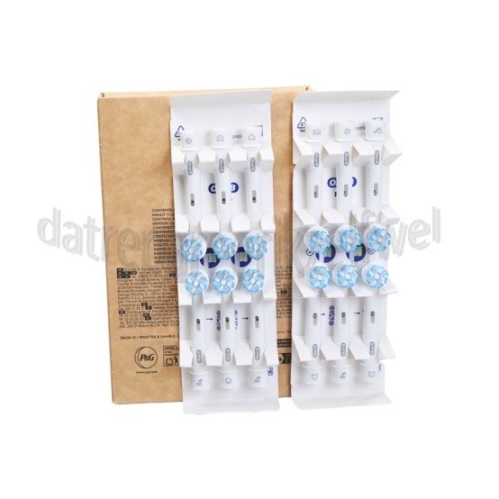 Foto van OralB Tandenborstelset Sensitive Clean, Wit, 12 Stuks Oral-B tandenborstels 