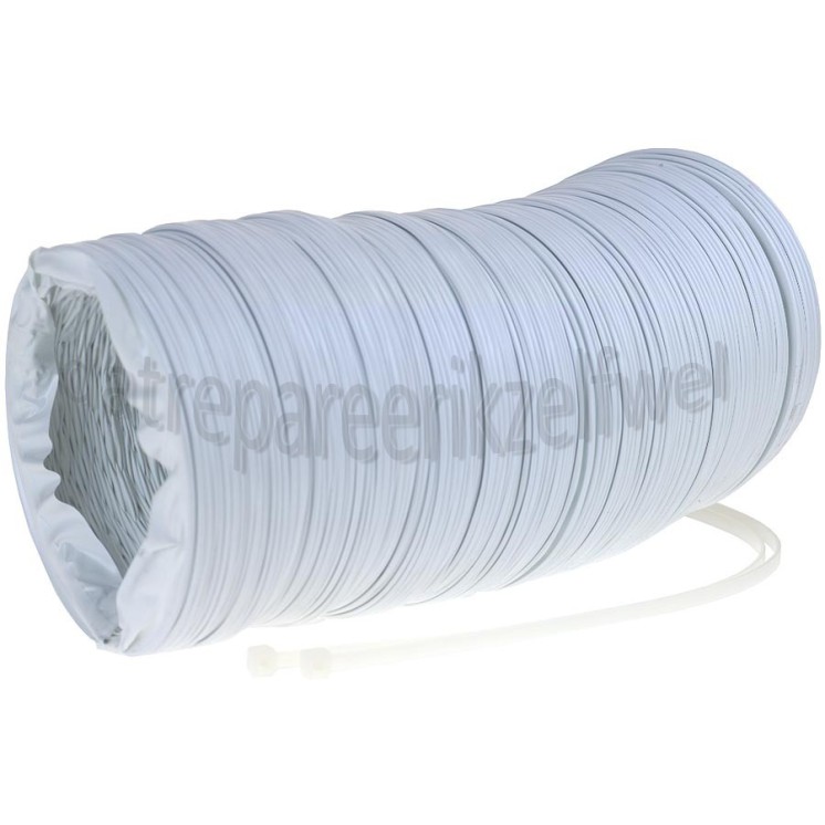 Foto van Slang 102 mm wit -PVC- 3 meter incl. trekbandjes -doos- 
