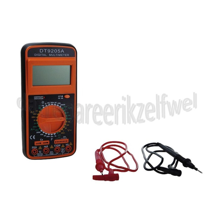 Foto van Multimeter Multimeter Digitaal 9V 