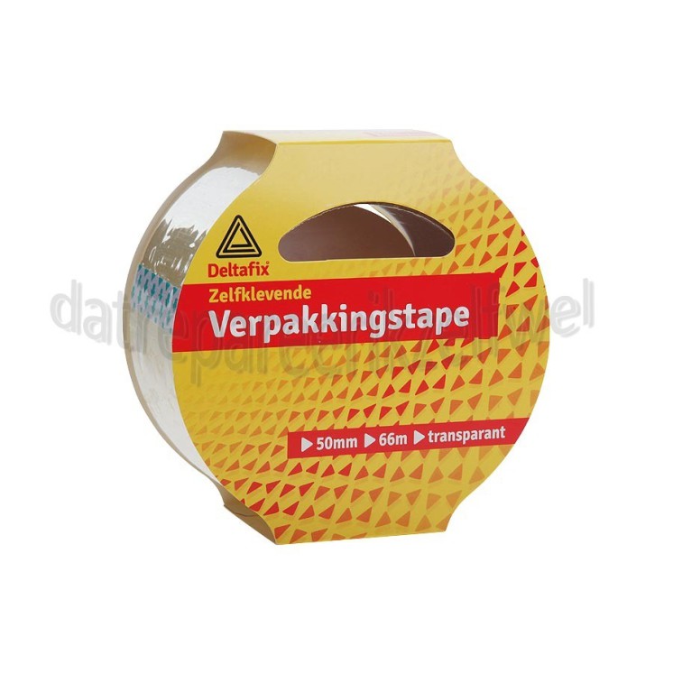 Foto van Deltafix Tape Verpakkingstape transparant Zelfklevend 66000x50mm 