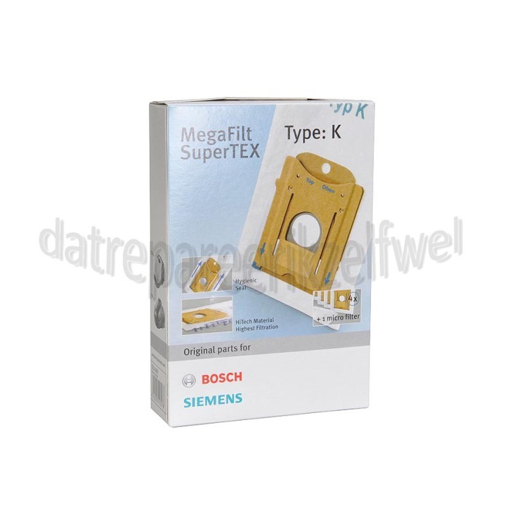 Foto van Bosch Stofzuigerzak S Smily TypeK Type K ARRIVA, Big Bag 3L, BSN1810 