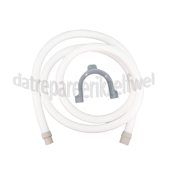 Foto van Electrolux Slang Afvoer 2.5mtr compleet Classic 19x21 -wit- 
