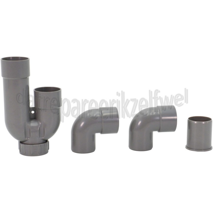 Foto van Sifon P/S 40mm -grijs- 
