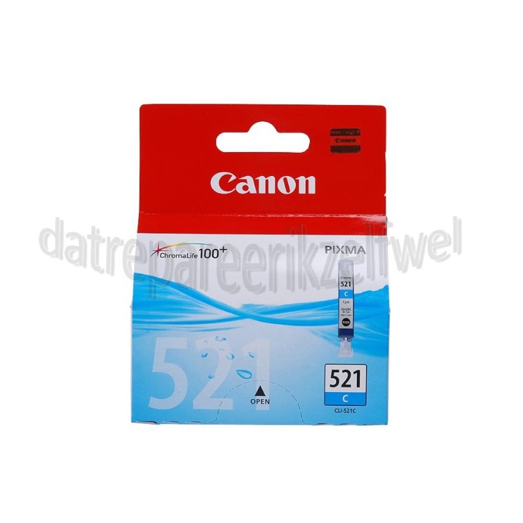 Foto van Canon Inktcartridge CLI 521 Cyan Pixma iP3600,Pixma iP4600 